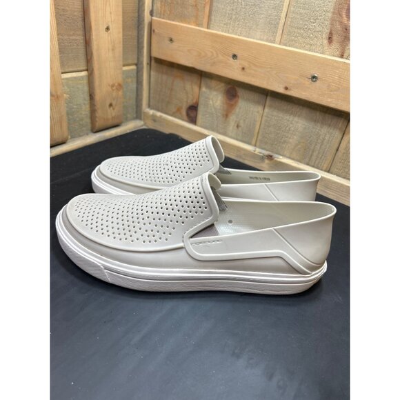 Womens Size 10 Crocs LiteRide Slip-On Shoes Grey Perforated Comfort Lightweight - Picture 7 of 8